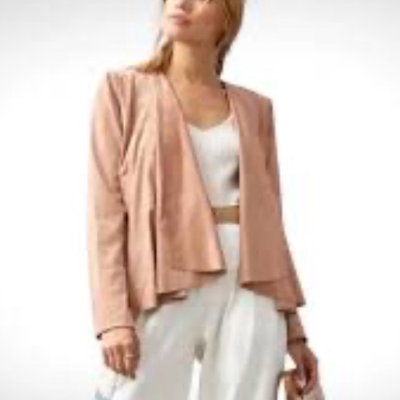 Hutch Faux Suede Draped Jacket - Picture 1 of 14